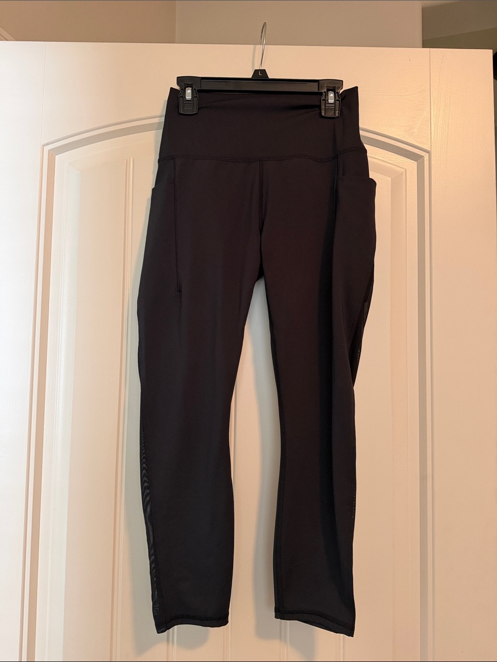 RBX Black High-Waist Active Leggings with Side Pockets